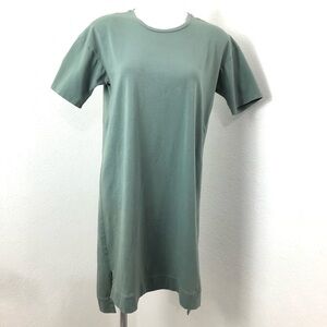 Eileen Fisher Sage Green T Shirt Hi Lo Dress  Size S